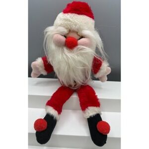 Vintage Kamar Chubby Cheek Santa Plush 12" *Read Description